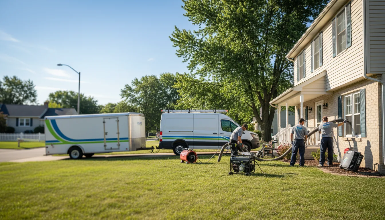 Flooded Basement Restoration And Cleanup With Repair in Neville, OH near me